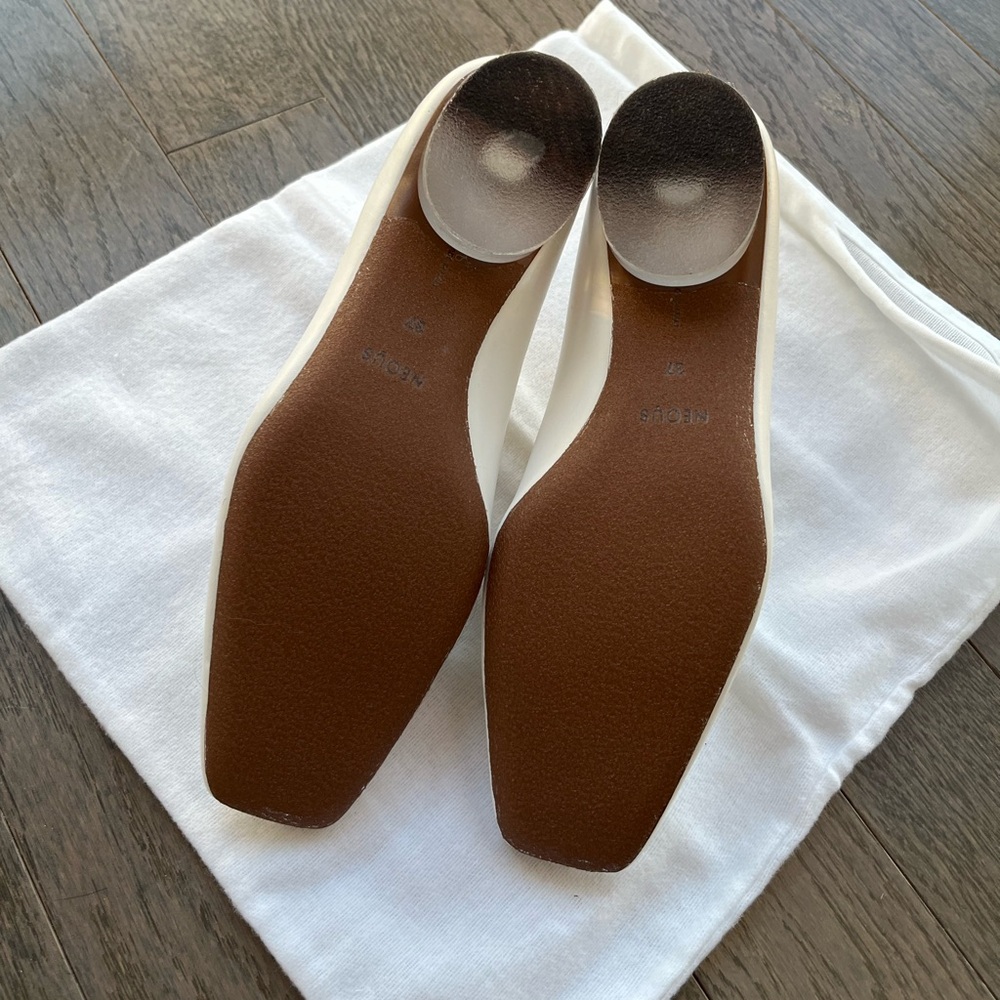 NIB Neous white flat transparent heel size 37 - Picture 6 of 8
